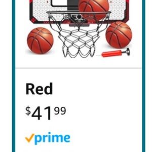 Red Basketball Hoop Set